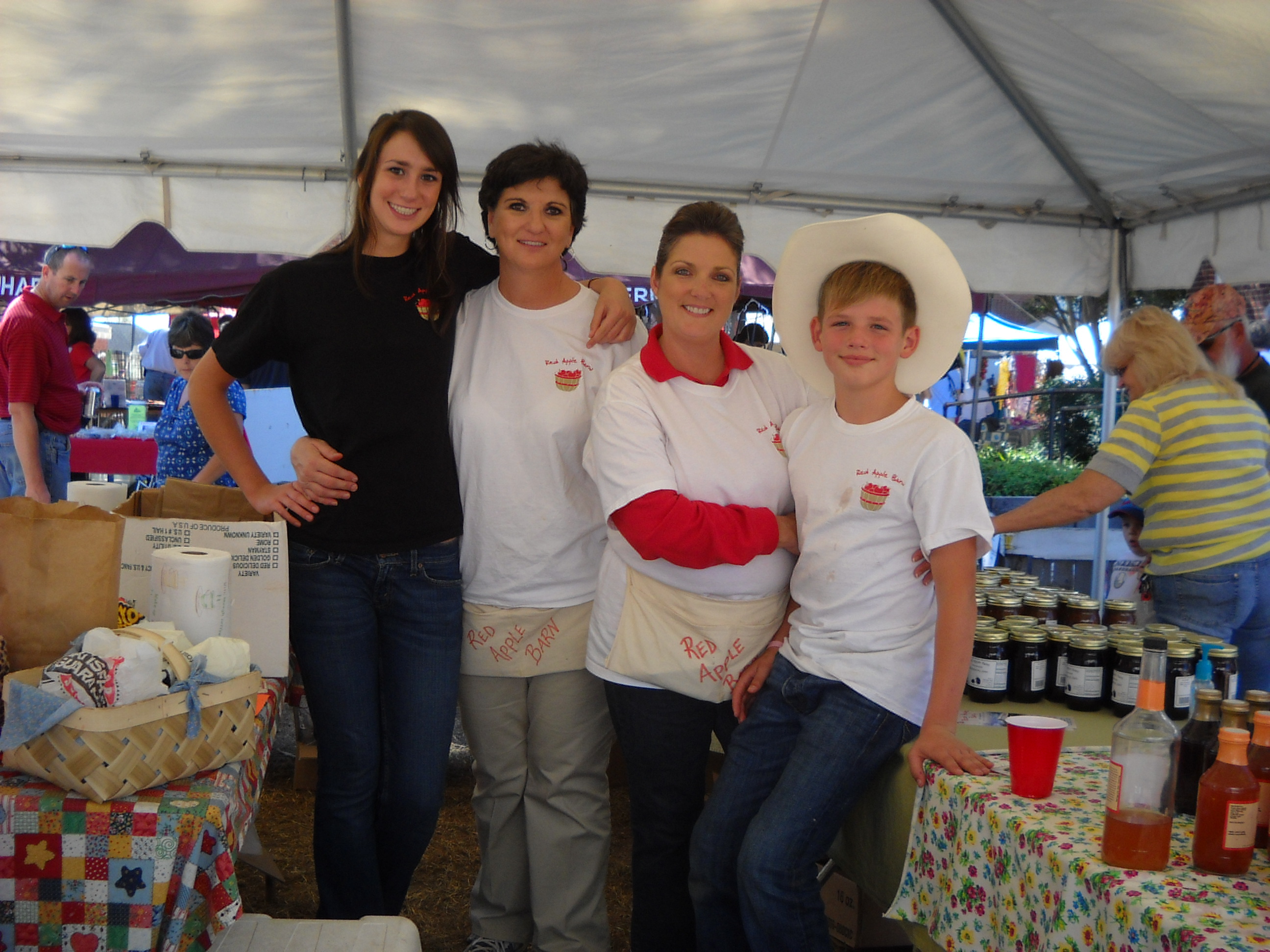 Apple arts crew from the Red Apple Barn