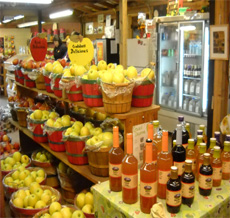 Farm store, apples and ciders